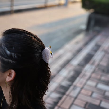 ククシュゼット 正規商品 ヘア アクセ クリップ かわいい 鳥 フランス Coucou Suzette  白鳥 ハクチョウ ヘア クロー ホワイト (swanclaw)