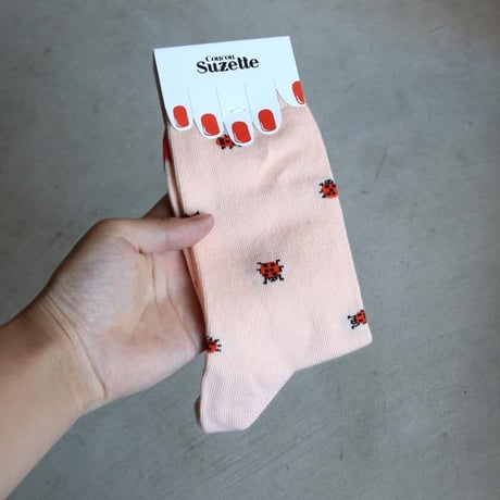 Coucou Suzett / てんとう虫 ソックス / ladybugsocks
