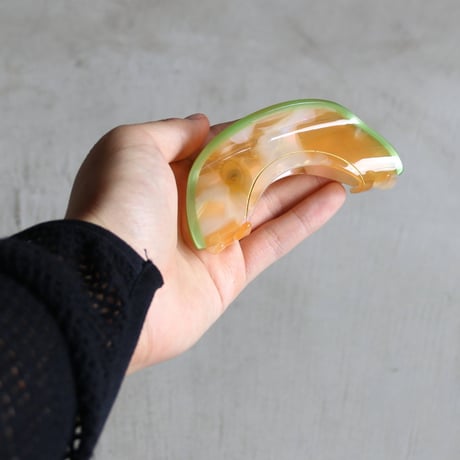ククシュゼット 正規商品 ヘア アクセ クリップ 果物 フルーツ フランス Coucou Suzette メロン ヘア クロー Melon Hair Claw オレンジ系 (melonclaw)