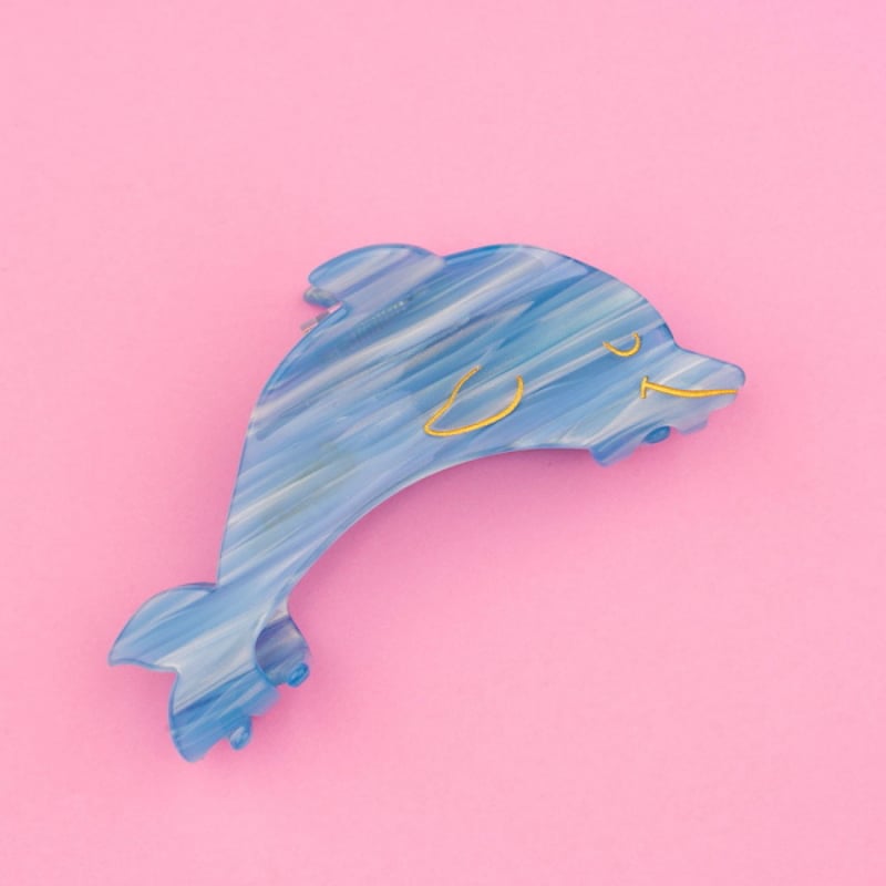 熱帯魚＆イルカ☆ベビーヘアクリップ　ヘアゴム 熱帯魚＆イルカ☆ベビーヘアクリップヘアゴム