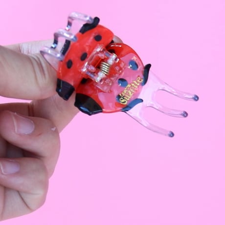 ククシュゼット 正規商品 ヘアアクセ クリップ 虫 かわいい ギフト Coucou Suzette てんとう虫 ミニ ヘア クロー レッド×ブラック(ladybugminiclaw)