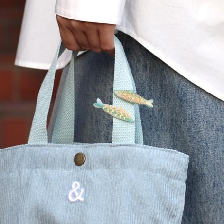 ククシュゼット 正規商品 ヘア アクセ ピン かわいい 海 魚 フランス Coucou Suzette イワシ クリップ セット(sardinesclip)