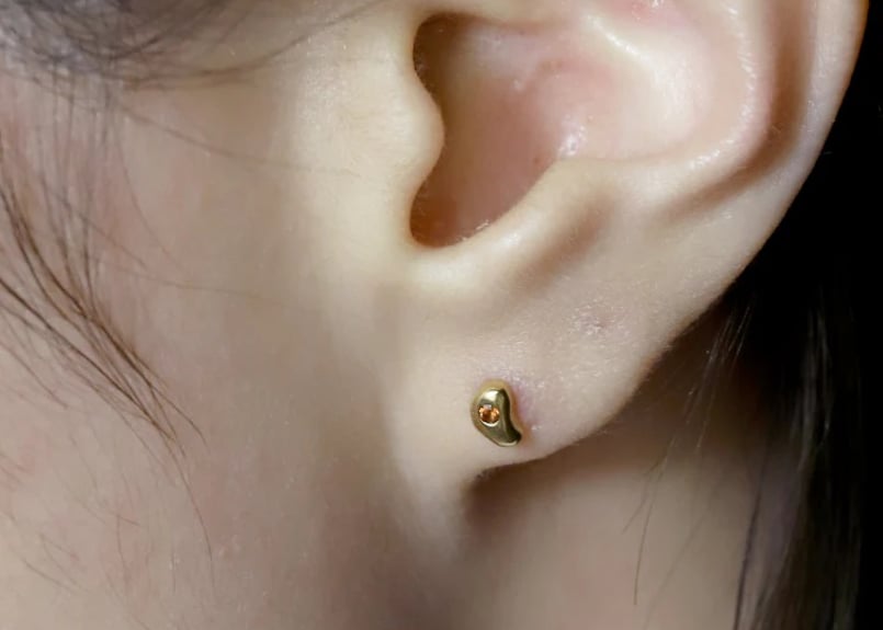 TEN. 正規商品 ユニセックス アクセサリー テン スイムピアス ゴールド