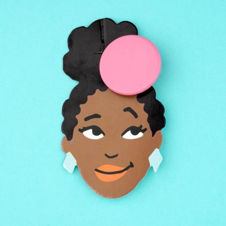 ククシュゼット 正規商品 ヘア アクセ クリップ レトロ かわいい フランス Coucou Suzette 丸型 ラウンド ヘアクリップ ピンク(roundclip)