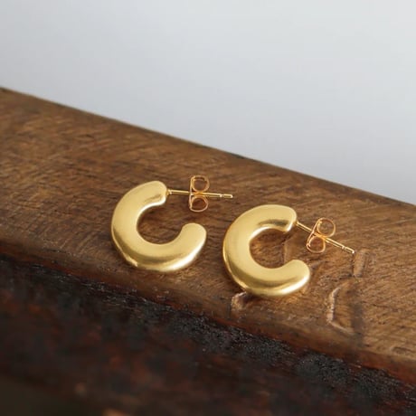 TEN. 正規商品 ユニセックス アクセサリー テン ベーグル ピアス シルバー/ゴールド【即日発送】