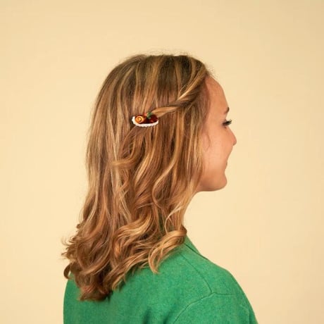 Coucou Suzette / Christmas Log Cake Hair Clip / christmaslogcakeclip