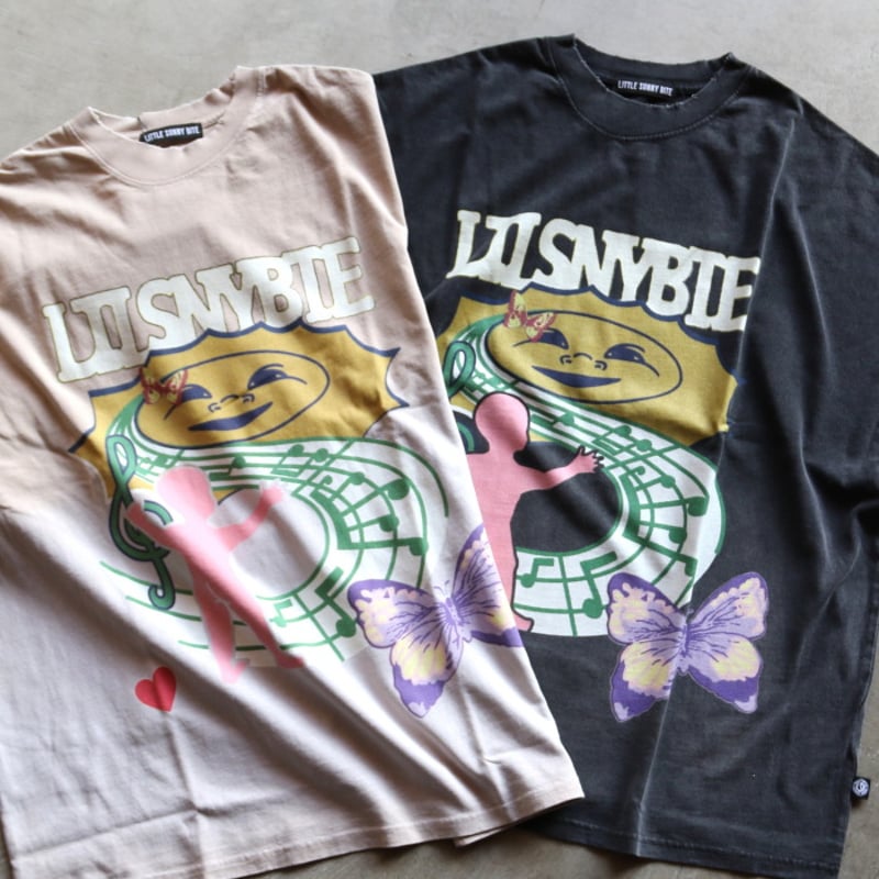 LITTLE SUNNY BITE / graphic gradation long tee