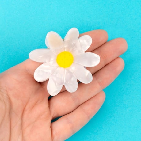 ククシュゼット 正規商品 ヘア アクセ クリップ 花 Coucou Suzette デイジー ヘア クロー ホワイト  (daisyclaw)