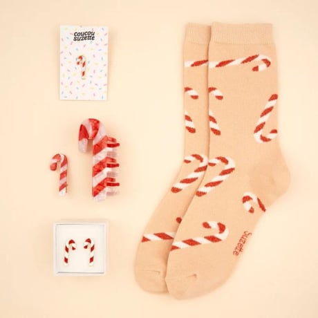 Coucou Suzette / Candy Cane Socks  / candycanesocks