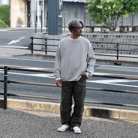CHARGER / Border Draw cord L/S Tee / cr24awtee03