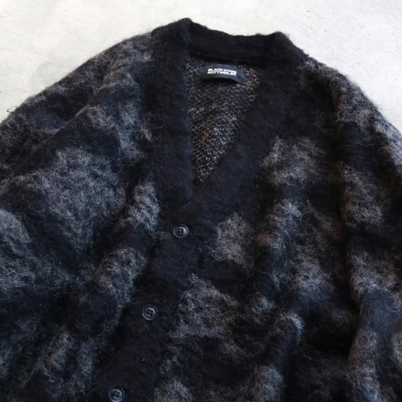 ROTTWEILER / R9 MOHAIR CARDIGAN / rw24a0416 | C ROTTWEILER / R9 MOHAIR CARDIGAN / rw24a0416 | C
