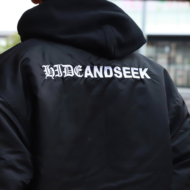 HIDEANDSEEK / Nylon Varsity Jacket / HJ-110224 HIDEANDSEEK / Nylon Varsity Jacket / HJ-110224