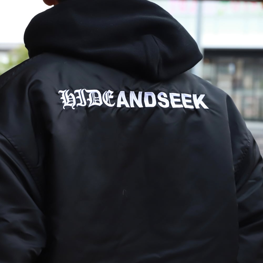 HIDEANDSEEK / Nylon Varsity Jacket / HJ-110224 HIDEANDSEEK / Nylon Varsity Jacket / HJ-110224