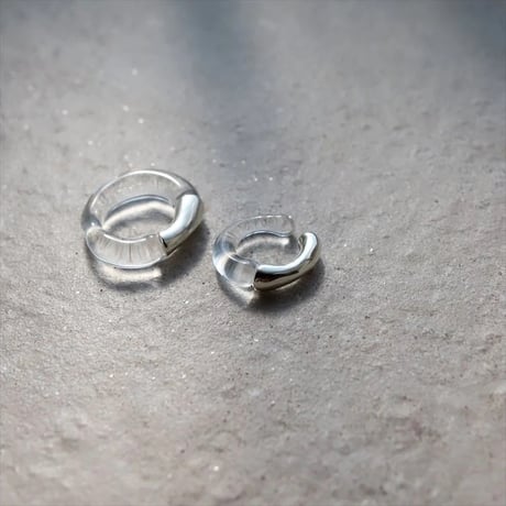 TEN. 正規商品 ユニセックス アクセサリー テン グラス プール イヤーカフ シルバー【即日発送】(ec-0008)