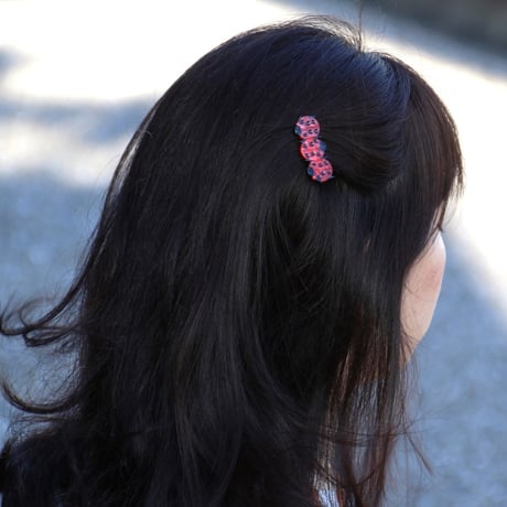 ククシュゼット 正規商品 アクセ ピン クリップ 虫 かわいい おしゃれ ギフト Coucou Suzette てんとう虫 ヘア クリップ レッド×ブラック(ladybugclip)