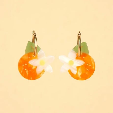 Coucou Suzette / Orange Blossom Earrings / orangeblossomear