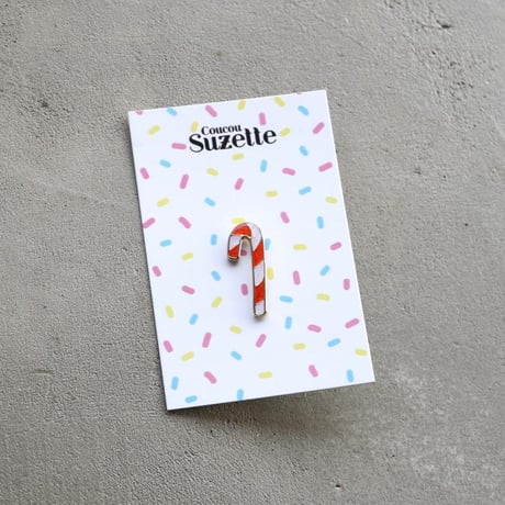 Coucou Suzette / Candy Cane Pin / canudycanepin