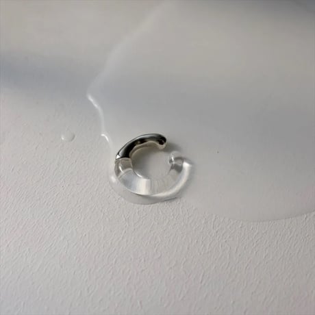 TEN. 正規商品 ユニセックス アクセサリー テン グラス プール イヤーカフ シルバー【即日発送】(ec-0008)