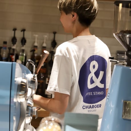 CHARGER COFFEE STAND チャージャーコーヒースタンド オリジナル サークル ロゴ Tシャツ