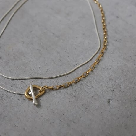TEN. 正規商品 ユニセックス アクセサリー テン カンダマント ネックレス シルバー/シルバー×ゴールド【即日発送】(ne-0028)(nex-0028)