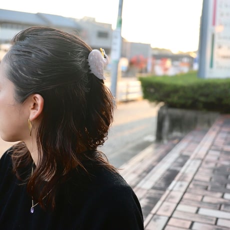 ククシュゼット 正規商品 ヘア アクセ クリップ かわいい 鳥 フランス Coucou Suzette  白鳥 ハクチョウ ヘア クロー ホワイト (swanclaw)