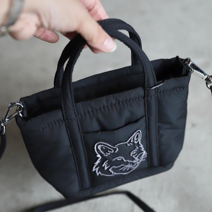 MAISON KITSUNE / FOX HEAD PUFFER MINI TOTE【MINI MAISON KITSUNE / FOX HEAD PUFFER MINI TOTE【MINI