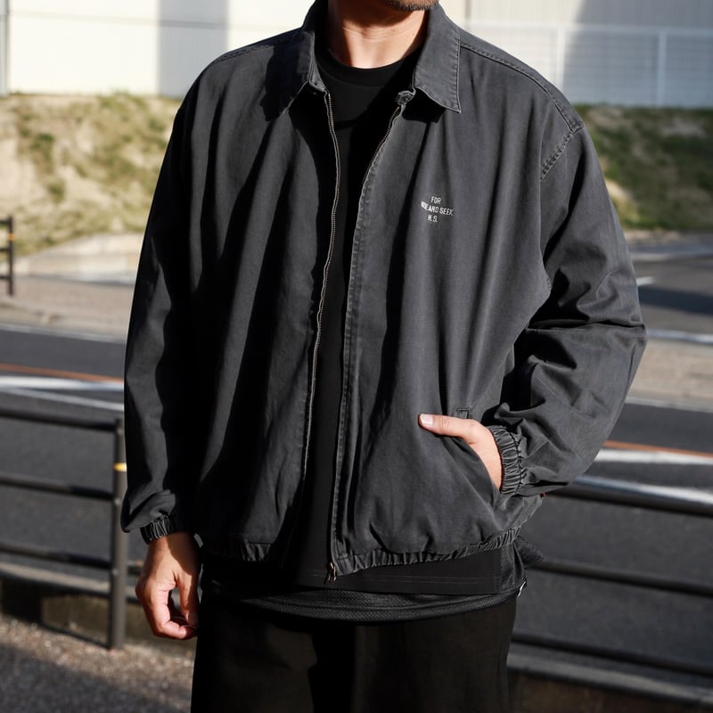 ハイドアンドシーク　24AW ジャケット(Pigment Dye) Half Zip Jacket(Pigment Dye) ハーフジップジャケット-ハイドアンド