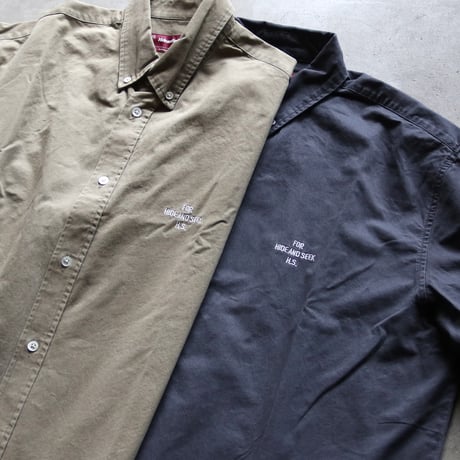 HIDEANDSEEK / B.D L/S Shirt（Washed） / HS-080425