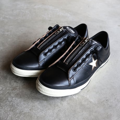 【4月3日発売開始】CONVERSE×Schott コンバース×ショット CONVERSE ONE STAR Z / Schott ワンスター Z レザー ブラック BLACK 2026春夏新作