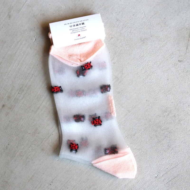 Coucou Suzett / てんとう虫 シアー ソックス / ladybugshsocks