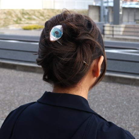 ククシュゼット 正規商品 かんざし ヘアコーム アクセ 目 個性的 おしゃれ Coucou Suzette アイ ヘア スティック ビッグ Eye Hair Stick Big ブルー Blue