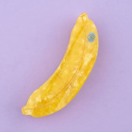 ククシュゼット 正規商品 ヘア アクセ クリップ フルーツ 果物 Coucou Suzette バナナ ヘア クロー イエロー  (bananaclaw)