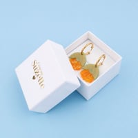 ククシュゼット 正規商品 ピアス レディース 2個売り 両耳用 花 かわいい フランス キンセンカ カレンデュラ イヤリング (calendulaear)