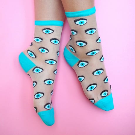 Coucou Suzette / ブルー アイ シアー ソックス / bleyeshsocks