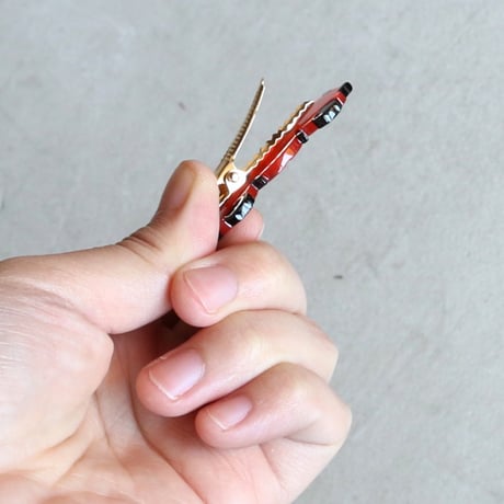 ククシュゼット 正規商品 アクセ ピン クリップ 虫 かわいい おしゃれ ギフト Coucou Suzette てんとう虫 ヘア クリップ レッド×ブラック(ladybugclip)