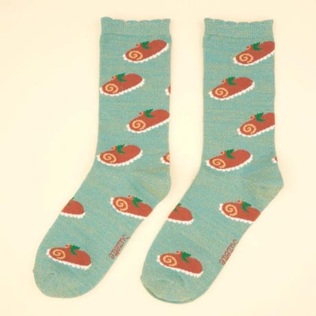 Coucou Suzette /  Christmas Log Cake Socks / christmaslogcakesocks