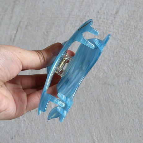 ククシュゼット 正規商品 ヘア アクセ クリップ かわいい 海 夏 魚 生き物 フランス Coucou Suzette イルカ ヘア クロー ブルー(dolphinclaw)