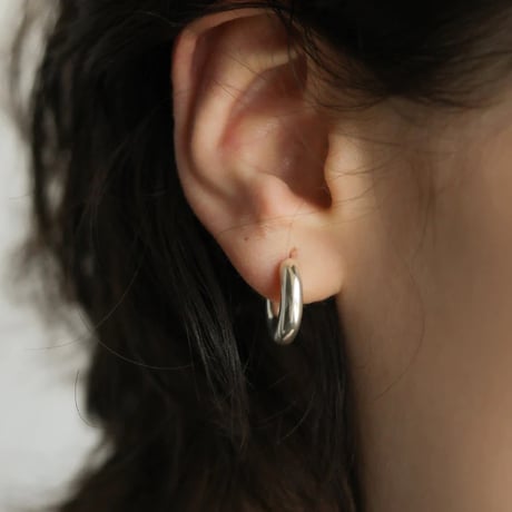 TEN. 正規商品 ユニセックス アクセサリー テン ベーグル ピアス シルバー/ゴールド【即日発送】