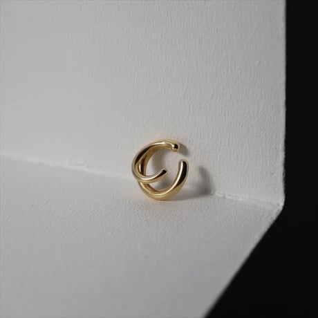 TEN. 正規商品 ユニセックス アクセサリー テン ダブルライン イヤーカフ シルバー/ゴールド【即日発送】