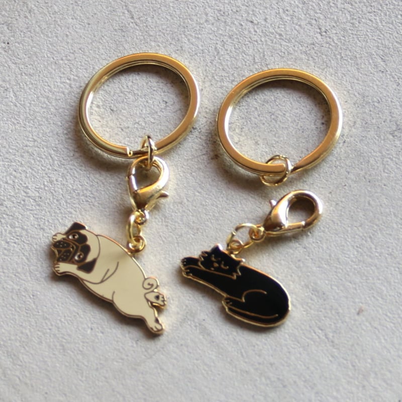 ククシュゼット 正規商品 キーリング キーホルダー ペットタグ