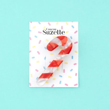 Coucou Suzette / Candy Cane Hair Clip / candycaneclip