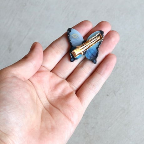 ククシュゼット 正規商品 アクセ ピン クリップ 虫 かわいい おしゃれ ギフト Coucou Suzette 青色 蝶 ヘア クリップ  ブルー (blbutterflyclip)