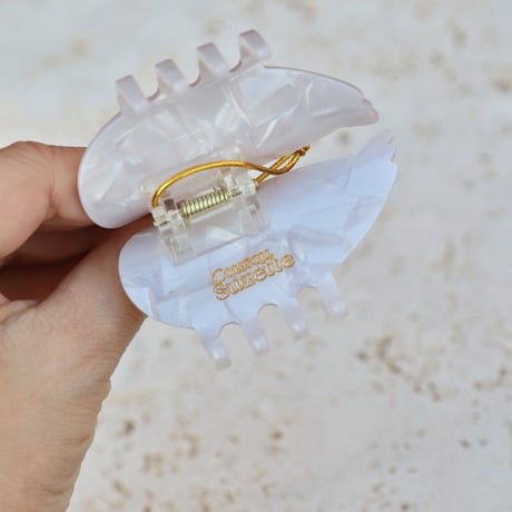ククシュゼット 正規商品 ヘア アクセ クリップ かわいい 鳥 フランス Coucou Suzette  白鳥 ハクチョウ ヘア クロー ホワイト (swanclaw)