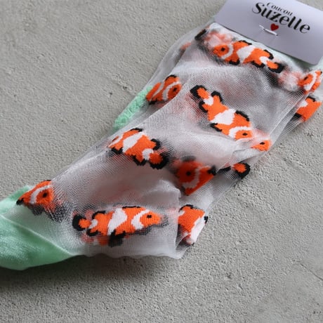 Coucou Suzette / カクレクマノミ シアー ソックス / clownfishshsocks