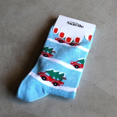 Coucou Suzette / Christmas Car Socks / christmascarsocks