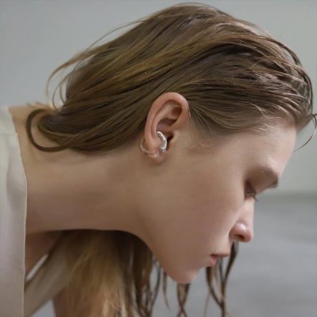 TEN. 正規商品 ユニセックス アクセサリー テン グラス プール イヤーカフ シルバー【即日発送】(ec-0008)