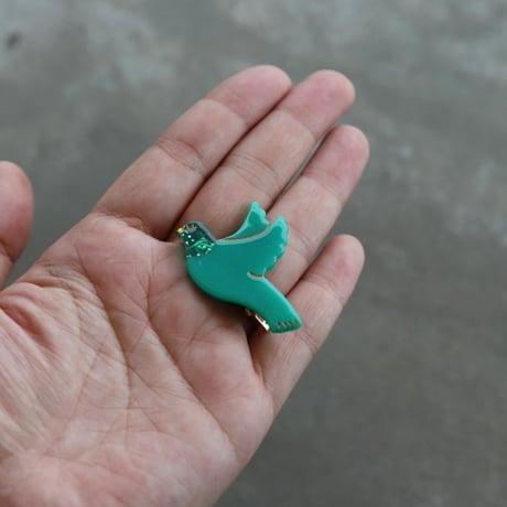 ククシュゼット 正規商品 ヘア アクセ クリップ ヘアピン かわいい 鳥 Coucou Suzette グリーン バード ヘア クリップ グリーン (grbirdclip)
