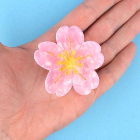 ククシュゼット 正規商品 ヘア アクセ クリップ かわいい 桜 フランス Coucou Suzette サクラ ヘア クロー Sakura Hair Claw ピンク(sakuraclaw)