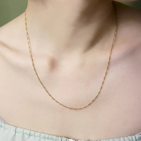 TEN. 正規商品 ユニセックス アクセサリー テン フィガロ チェーン ネックレス シルバー/ゴールド 38cm/50cm 2サイズ展開【即日発送】