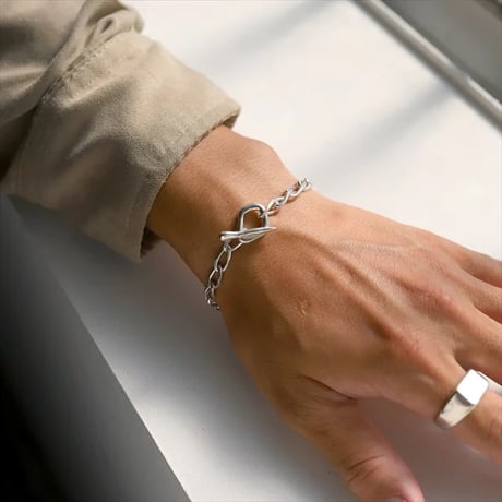 TEN. 正規商品 ユニセックス アクセサリー テン ムード フープ ブレスレット シルバー【即日発送】(br-0020)(brm-0020)